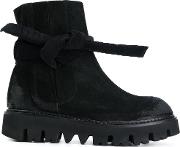Rundholz Knot Detail Chunky Sole Boots Women Leathersuederubber 38, Black 