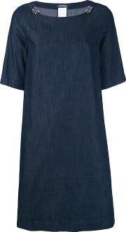 ' Denim T Shirt Dress Women Cotton 36, Blue