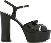 'candy' Platform Sandals Women Leather 37.5, Black
