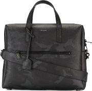 Bold Briefcase Men Calf Leather One Size, Black