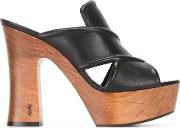 Platform Sandals Women Calf Leatherleatherrubber 40, Black