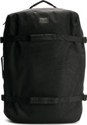 Strap Detail Backpack Unisex Nylonpolyester One Size Black