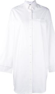 Oversized Shirt Women Cotton S, Women's, White