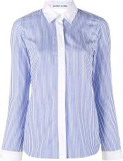 Striped Enzo Shirt Women Cotton 40, Women's, Blue