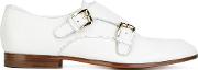 Classic Monk Shoes Women Calf Leatherleather 37, White