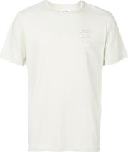 Saturdays Nyc Logo Fade T Shirt Men Cotton L, Green 