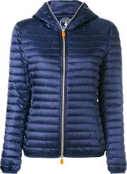 Zipped Padded Jacket Women Nylonpolyester 0, Blue
