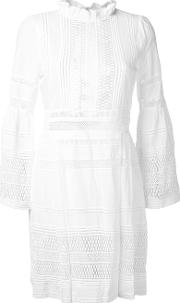 Lace Detail Dress Women Cotton 6, White