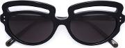 Lizworks' Sunglasses Women Acetate One Size, Women's, Black