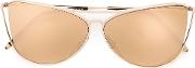 S3 Modern Aviator Sunglasses Unisex Resintitaniumglass One Size, Grey