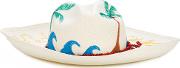 Vamos A La Playa Beaded Panama Hat 