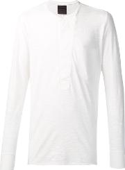 Henley T Shirt Men Cotton S, White