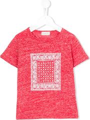 Bandana Print T Shirt Kids Cottonpolyester 3 Yrs, Red