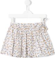 Pineapple Print Skirt Kids Cotton 4 Yrs, Yelloworange