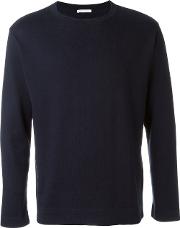 Crew Neck Sweater Men Cotton Xs, Blue