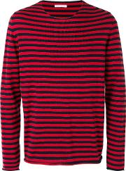 Societe Anonyme 'universal' Striped Pullover Unisex Cotton Xl, Red 