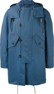 Sofie D'hoore Hooded Coat Men Cottonpolyurethane 50, Blue 