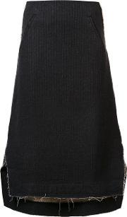 A Line Midi Skirt Women Cottonwool 36, Women's, Black