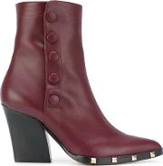 Embellished Boots Women Calf Leatherleather 37
