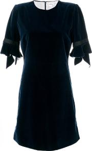 Sonia Rykiel Classic Fitted Shift Dress Women Cottonviscose 36, Blue 