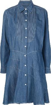 Stitched Shirt Dress Women Cotton 38