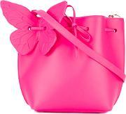 Bucket Shoulder Bag Women Calf Leather One Size, Women's, Pinkpurple