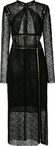 Zip Details Lace Dress Women Silkcotton 6, Black