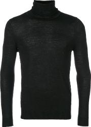 Sottomettimi Classic Roll Neck Sweater Men Merino Xl, Black 