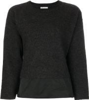 Stefano Mortari Layered Sweater Women Woolpolyester 40, Grey 