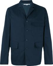 Collared Jacket Men Cotton 54, Blue