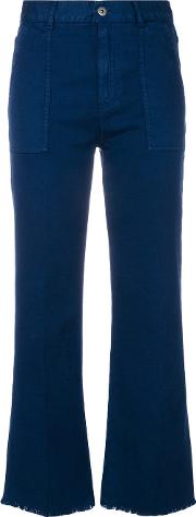 Flared Cropped Jeans 