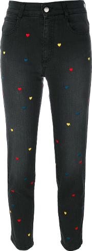 Hearts Cropped Jeans 