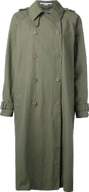 Oversized Trench Coat Women Polyimide 36, Green