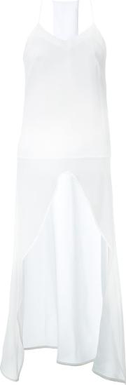 'pixel' Tank Top Women Silk L, White