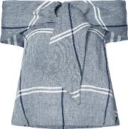 Checked Top Women Cottonlinenflax 4, Grey