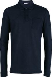 Plain Polo Shirt Men Cotton S, Blue