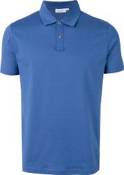 Short Sleeve Polo Shirt Men Cotton M, Blue
