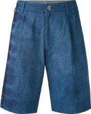 Bermuda Denim Shorts Women Cotton S, Blue