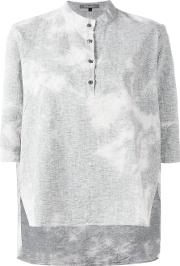 Printed Shirt Women Cotton L, Grey