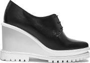 'anita 3' Wedge Shoes Women Leatherrubber 38, Women's, Black