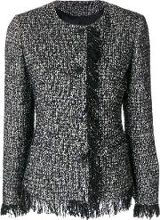 Tagliatore Maya Tweed Jacket Women Cottonacrylicpolyamidealpaca 42, Black 