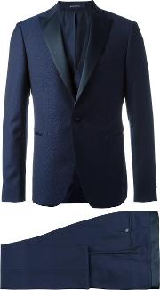 Two Piece & Gilet Dinner Suit Men Cuprovirgin Wool 48, Blue