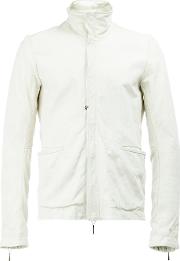 Taichi Murakami High Neck Jacket Men Leather 6, White 