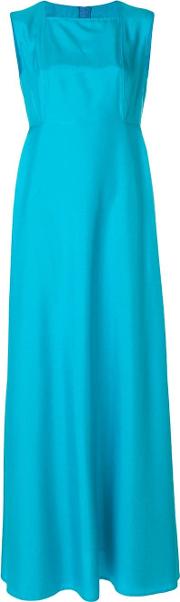Flared Sleeveless Gown 