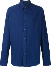 Brushed Flannel Shirt Men Cotton Xs, Blue