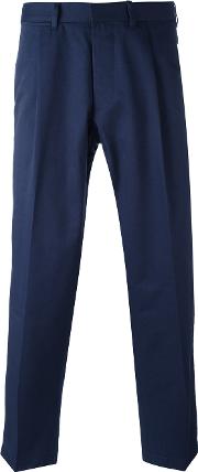 Chino Trousers Men Cotton 46, Blue
