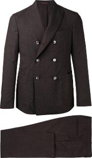 Double Breasted Suit Men Acetateviscosemohairvirgin Wool 50, Brown