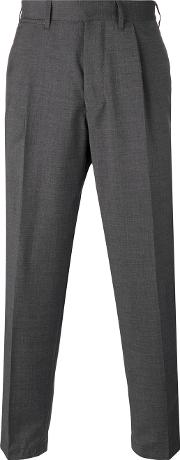 Tonga Cropped Trousers Men Wool 52, Grey