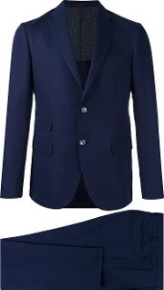 Two Piece Suit Men Cottoncuprolinenflax 46, Blue
