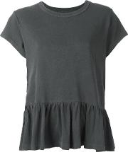 The Great Peplum T Shirt Women Cotton 0, Grey 
